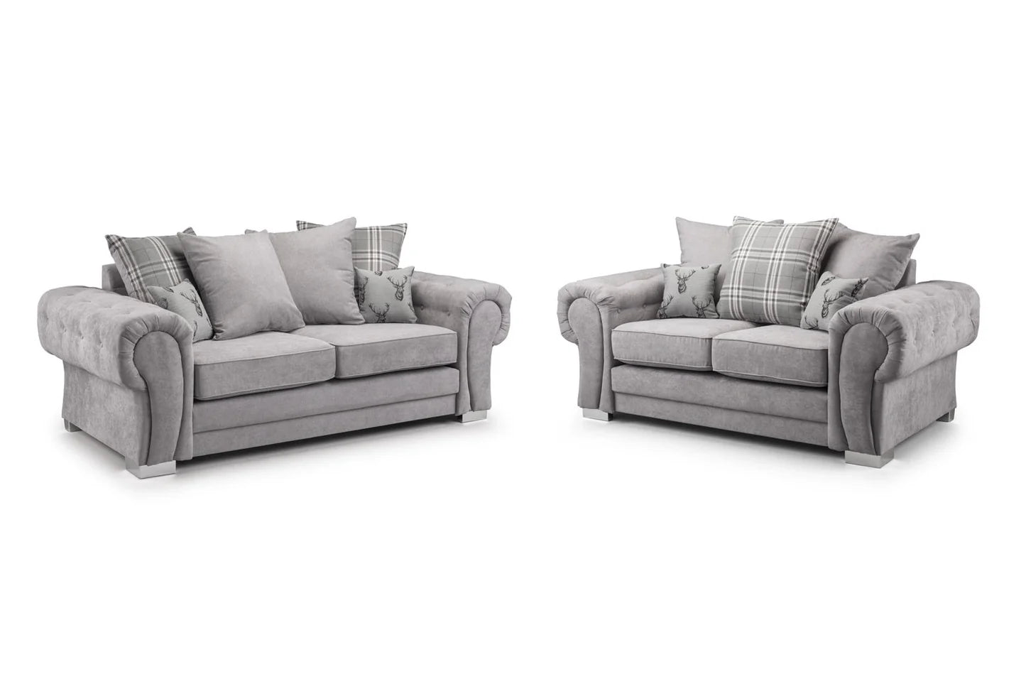 Verona Scatterback 3+2 Sofa Set Grey