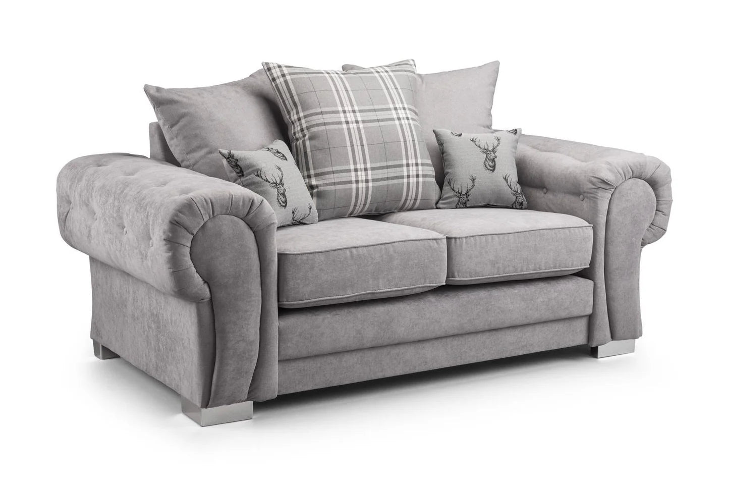 Verona Scatterback 2 Seater Sofa Grey