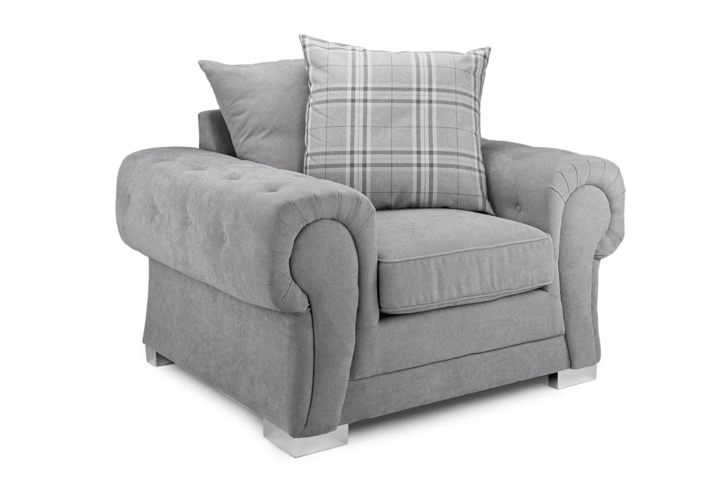 Verona Scatterback Armchair Grey