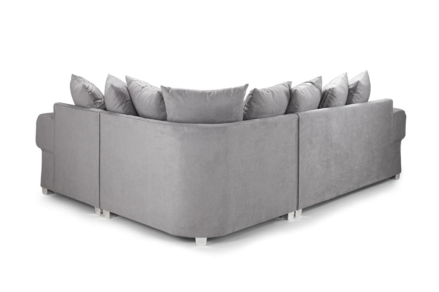 Verona Scatterback Right Hand Facing Corner Sofa Grey