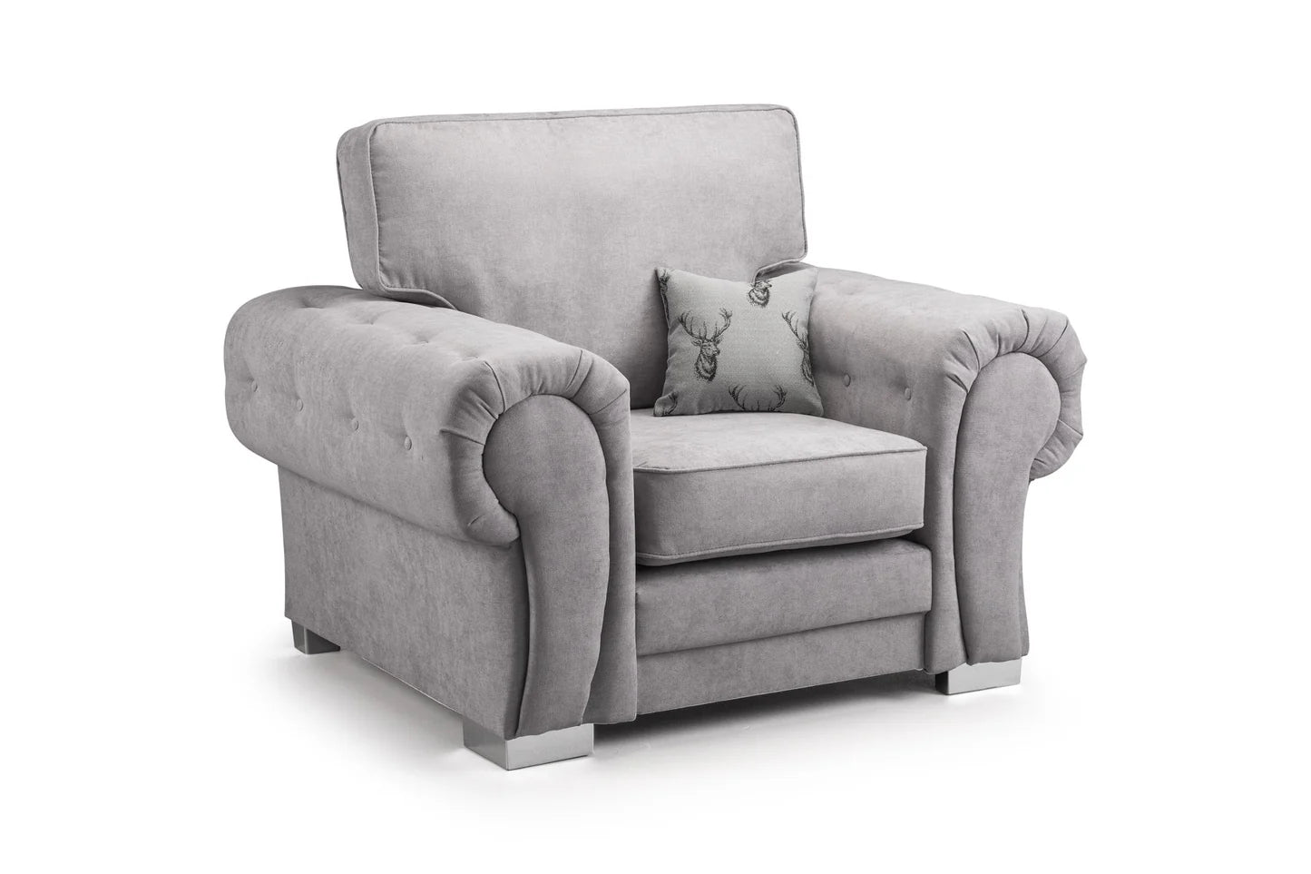 Verona Fullback Armchair Grey