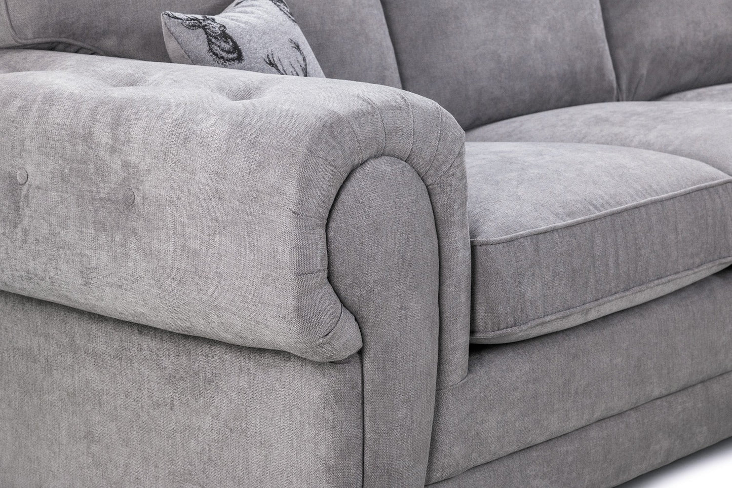 Verona Fullback Large Corner Sofabed Grey