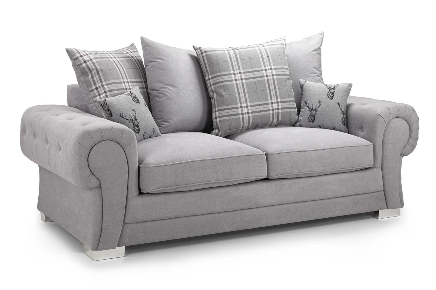 Verona Scatterback 3 Seater Sofabed Grey