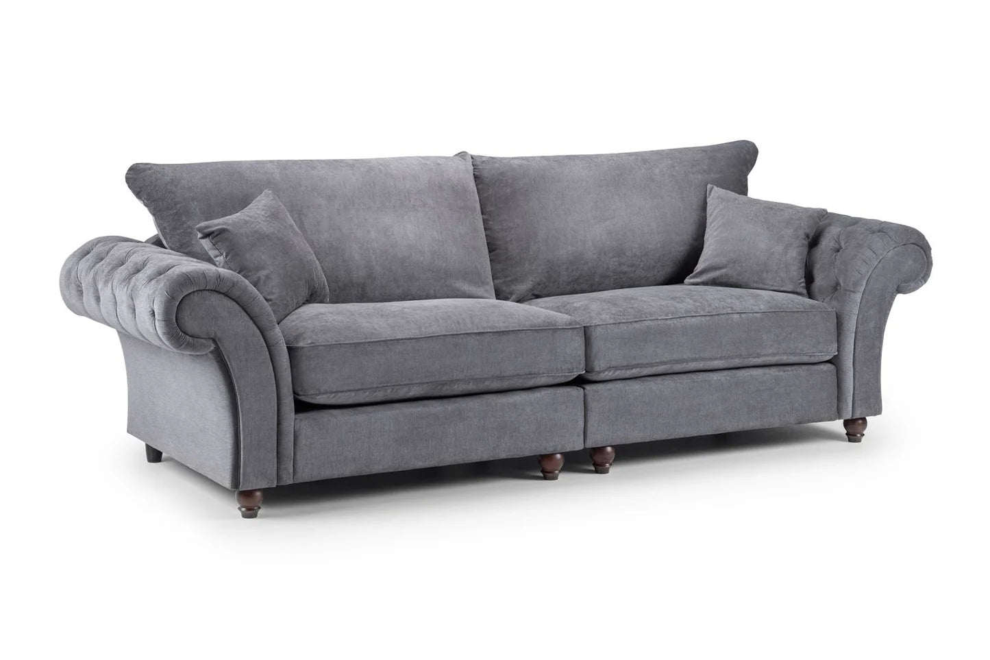 Windsor Fullback 4 Seater Sofa Grey