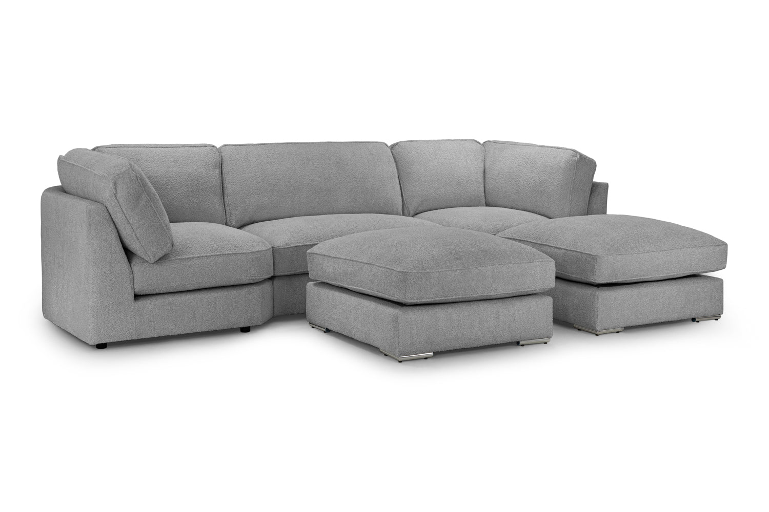 Inga Fullback Sofa Sofa Grey U Shape Corner