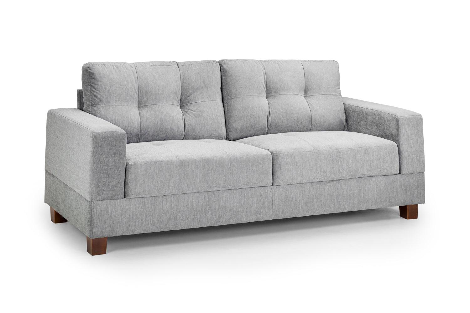 Jerry Sofa Grey Fabric 3 Seater