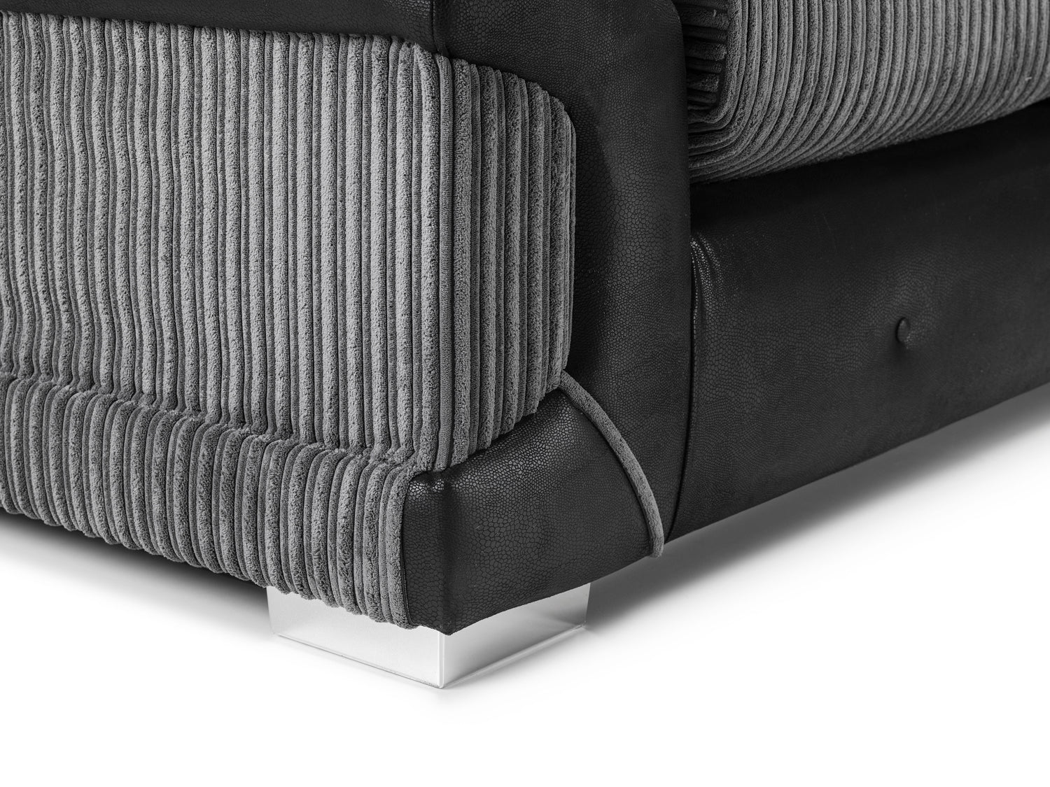 Logan Sofa Black/Grey 2 Seater