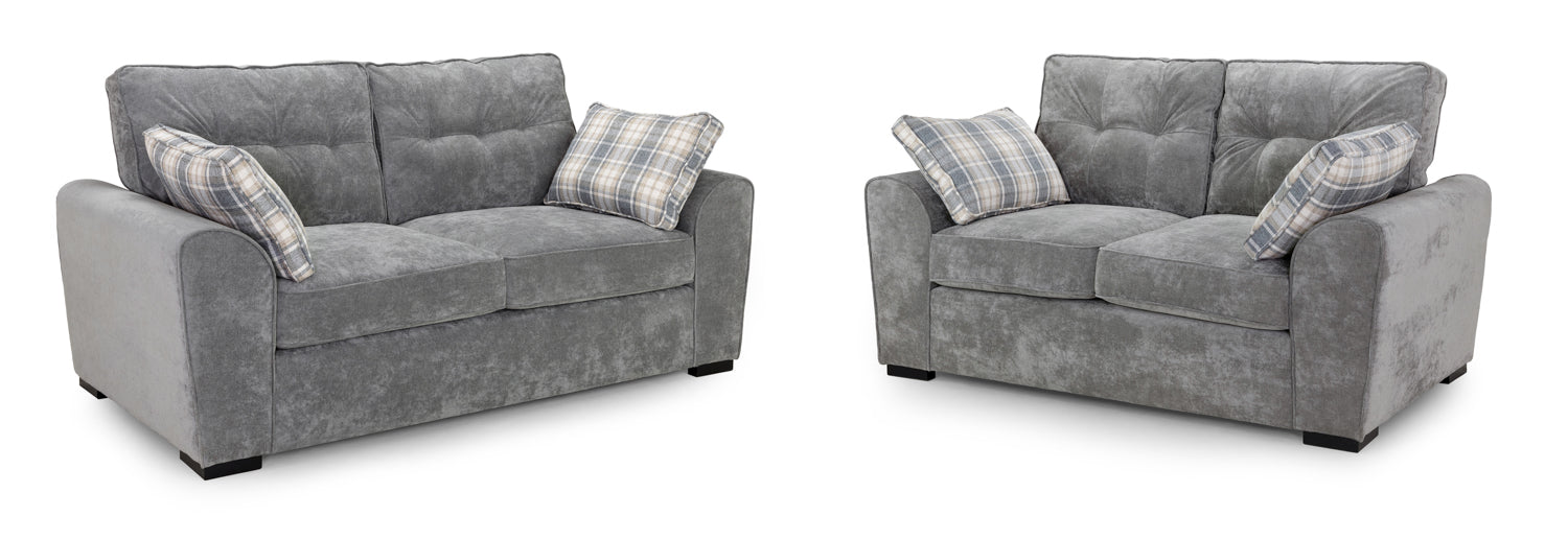 Maxwell Grey 3+2 Sofa Set