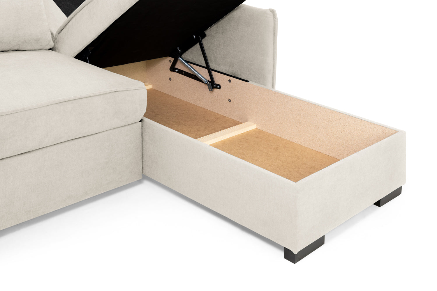 Miel Beige Universal Corner Sofabed