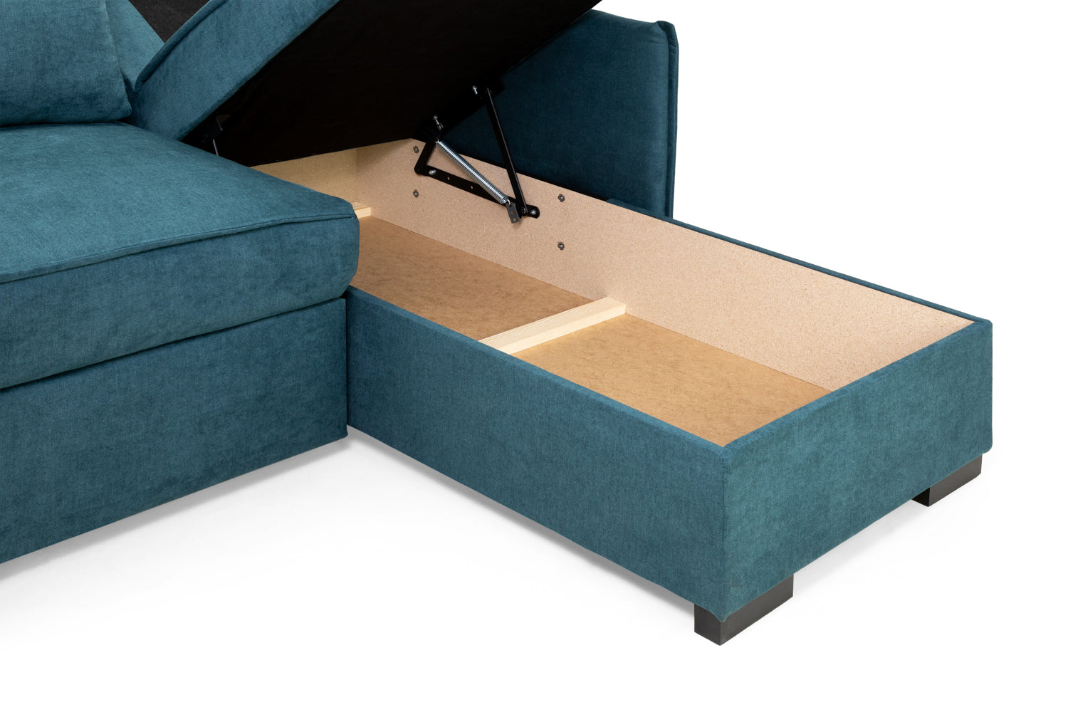 Miel Teal Universal Corner Sofabed