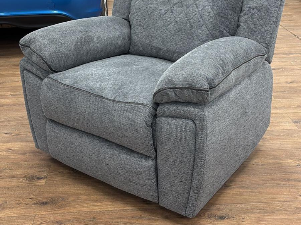 Myra Grey Fabric 3+2 Set Manual Recliner