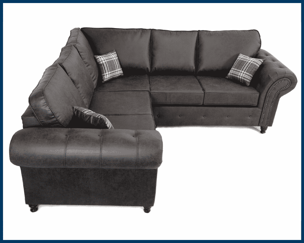 Oakland Large Corner Sofa Charcoal