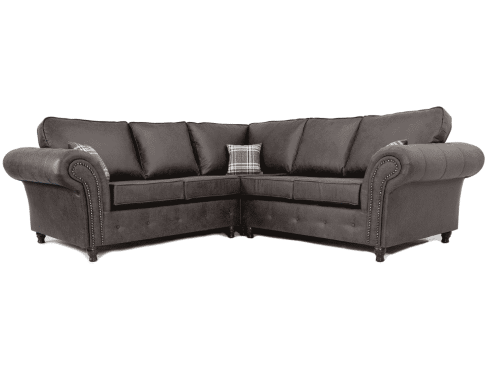 Oakland Large Corner Sofa Charcoal