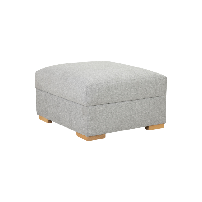 Bento Footstool Silver