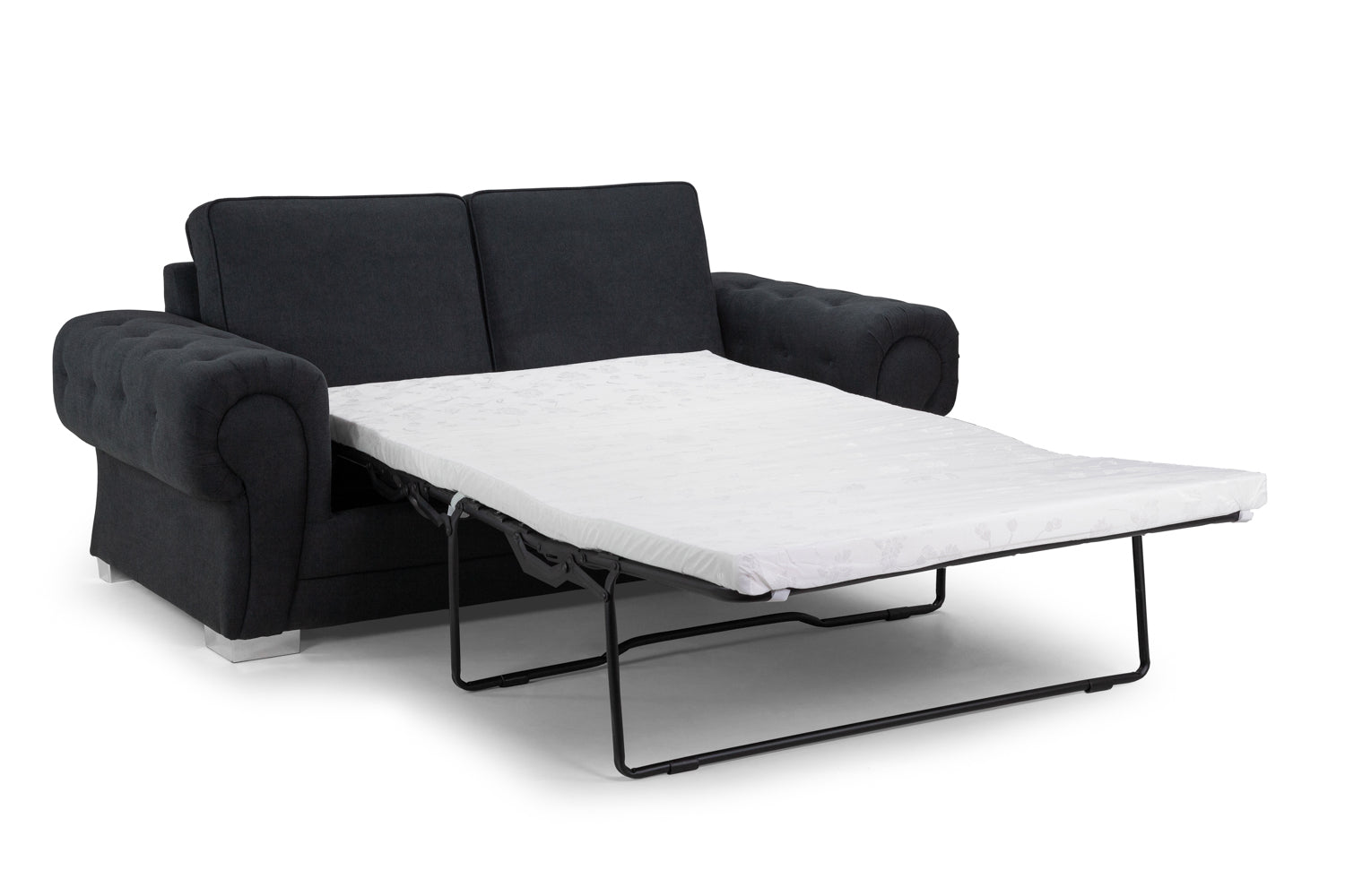 Verona Fullback Sofabed Black 3 Seater