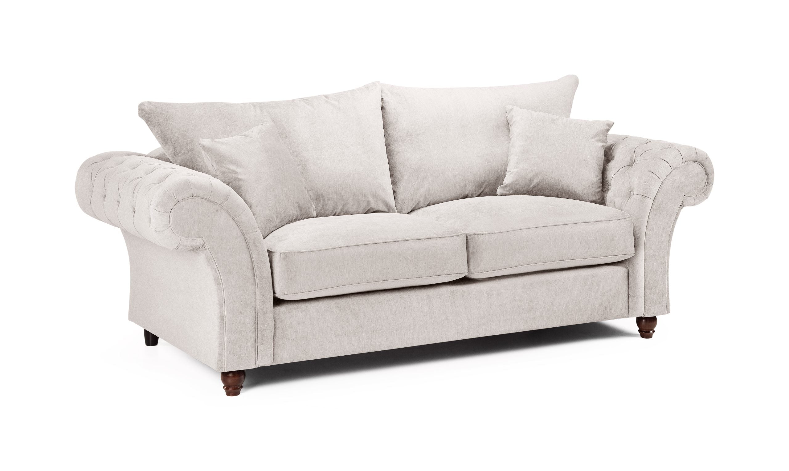 Windsor Fullback Sofa Stone 3 Seater