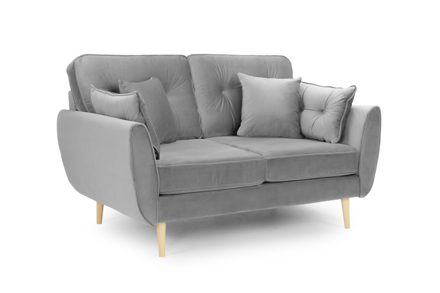 Zinc Sofa Plush Grey 2 Seater