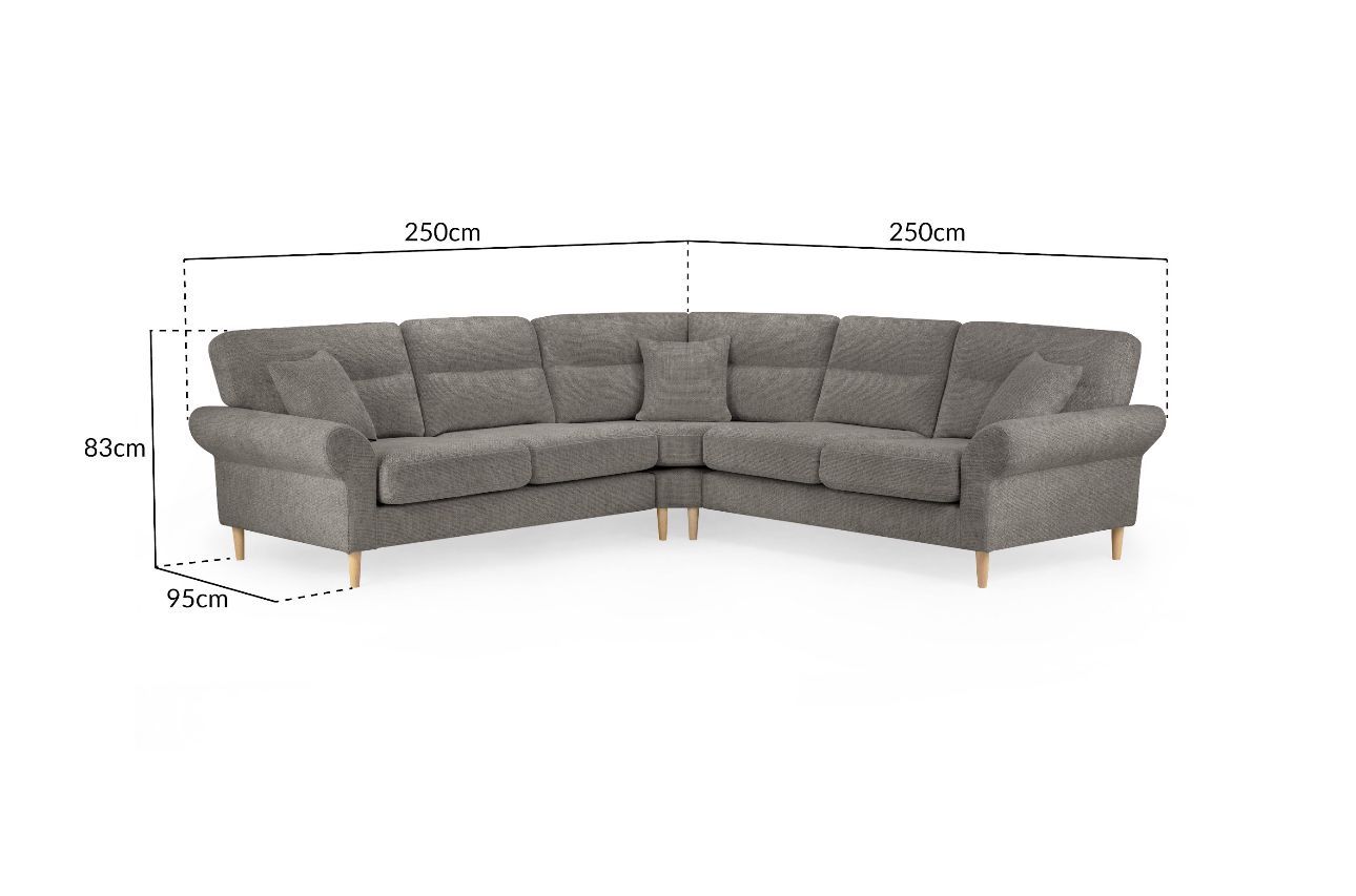 Florence Sofa Mocha 2c2 corner