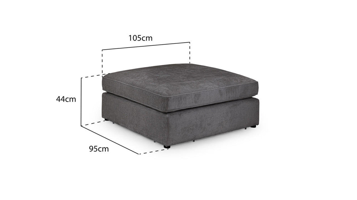 Kiana Grey Footstool