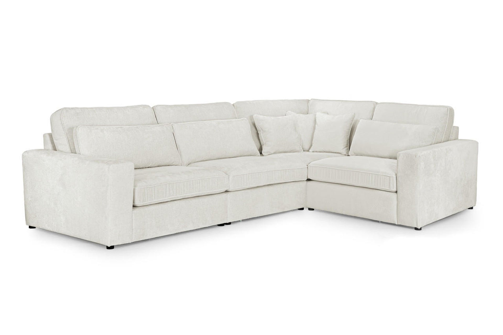 Kiana Ivory Modular Sofa - Left Hand Facing Corner