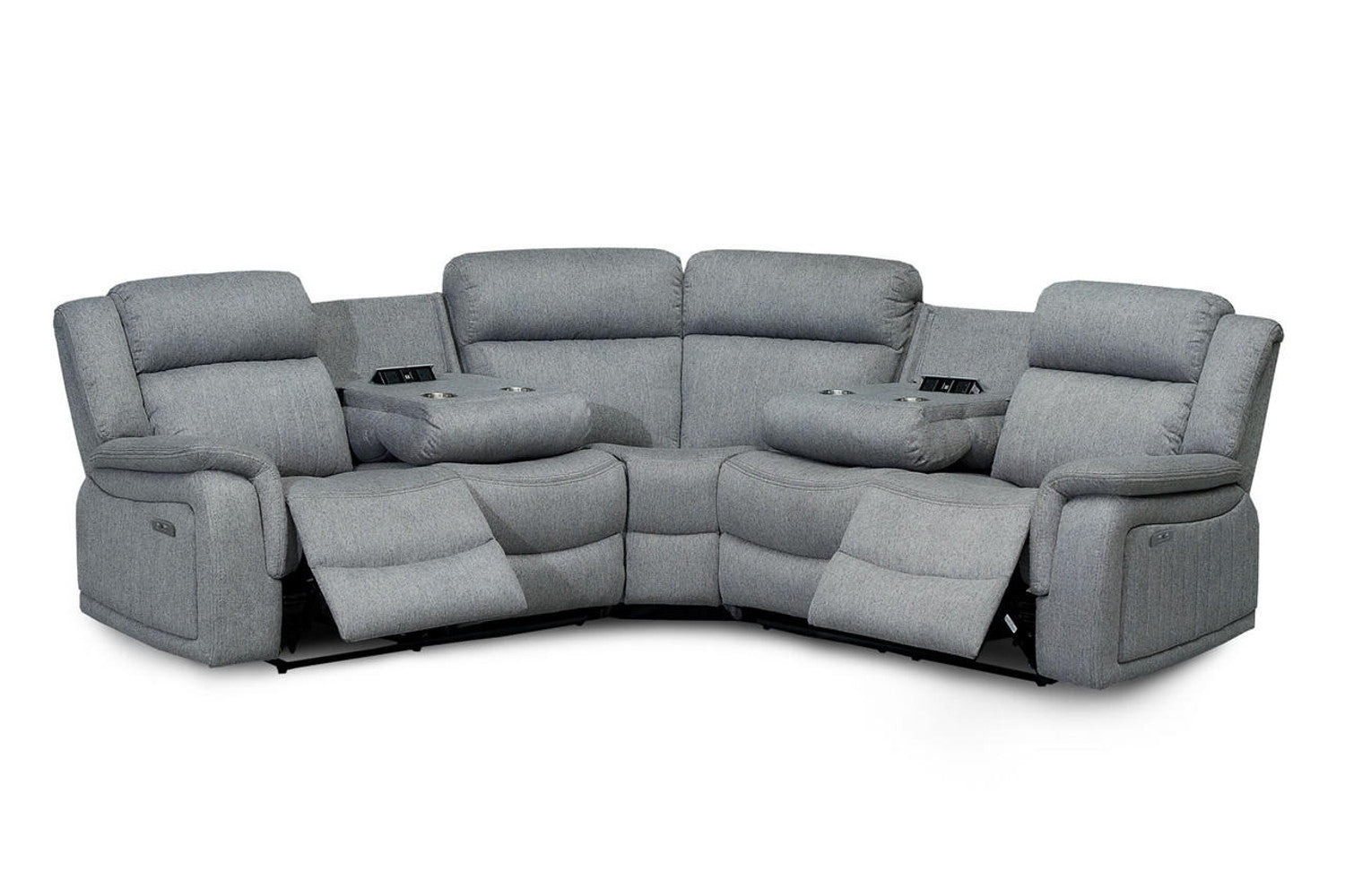 Linden Fabric Recliner Corner Sofa